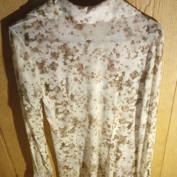 Anatomie women's mesh floral long sleeve top - Picture 4 of 4